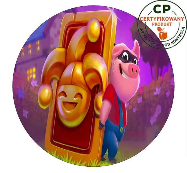 Opłatek na tort Coin Master zdjęcie 1