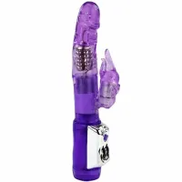 baile super sex rabbit - wibrator rotacyjny z podwojną stymulacją 23 cm