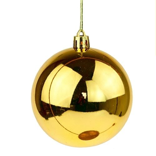 BOMBKI CHOINKOWE OZDOBY NA CHOINKĘ ŚWIĄTECZNE ZAWIESZKI ZŁOTE 6 sztuk na Arena.pl