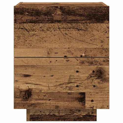 Stolik Nocny z szufladą 2 pcs Stare drewno 45 x 40 x 55 cm na Arena.pl