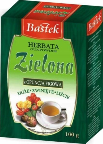 HERBATA BASTEK LIŚĆ ZIELONA OPUNCJA 100G zdjęcie 1