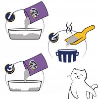 Żwirek dla kota bentonitowy 25L LAWENDOWY CatWalk zbrylający 25L Naturalny