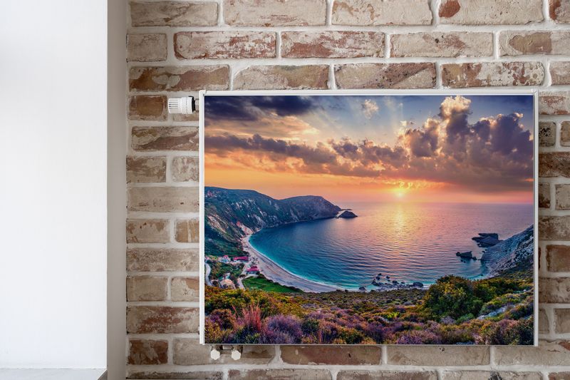 Mata MAGNETYCZNA Kaloryfera Zachód Słońca Pejzaż Morze 100cm x 60cm zdjęcie 6