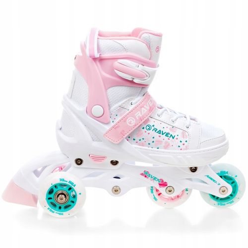 Rolki Wrotki 3w1 Regulowane RAVEN Rosi 28-32 LED na Arena.pl