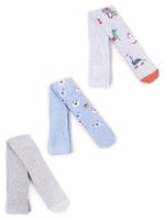 Rajstopy chłopięce bawełniane we wzory 3PAK 68-74 YOCLUB