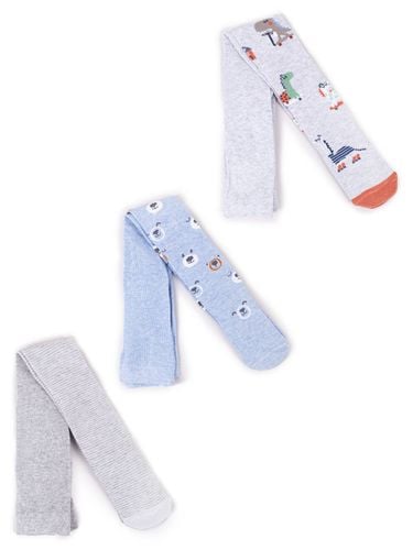 Rajstopy chłopięce bawełniane we wzory 3PAK 80-86 YOCLUB na Arena.pl