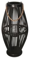 LAMPION BAMBUSOWY RATTANOWY LATARNIA 85 CM CZARNY