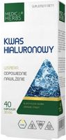 Medica Herbs KWAS HIALURONOWY skóra kolagen 210mg Zdrowe stawy 40kaps.