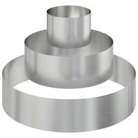 Doniczka ogrodowa Srebrny 90 x 90 x 20 cm Stal galwanizowana