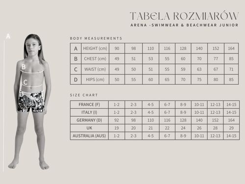 Spodenki kąpielowe chłopięce na basen bokserki treningowe Stripe Arena 152 na Arena.pl