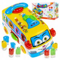 MUZYCZNY AUTOBUS INTERAKTYWNY DLA DZIECI SORTER MUSIC BUS MONTESSORI DŹWIĘK