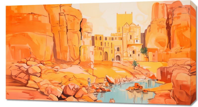 Obraz 90x50cm Ruiny pod Słońcem zdjęcie 1