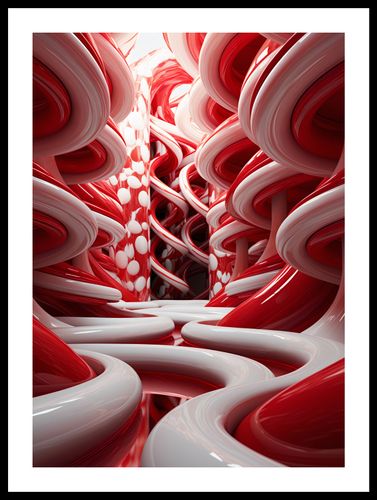 Plakat 39,5x55cm Czerwone Wiry na Arena.pl