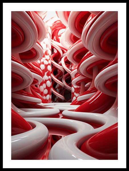 Plakat 39,5x55cm Czerwone Wiry zdjęcie 3