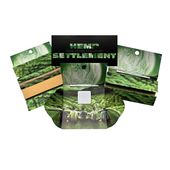 bibułki premium hemp settlement + tips + tacka + młynek + ubijak