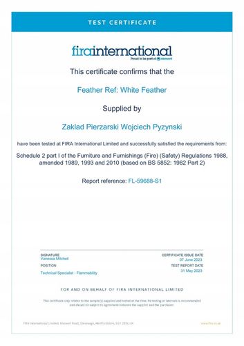 Poduszka 50x60 PUCH i PIERZE 1 kg 100% BAWEŁNA na Arena.pl