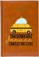 Kalendarz A5 2026 tygodniowy KSIĄŻKOWY PREZENT DLA TAKSÓWKARZA Z IMIENIEM