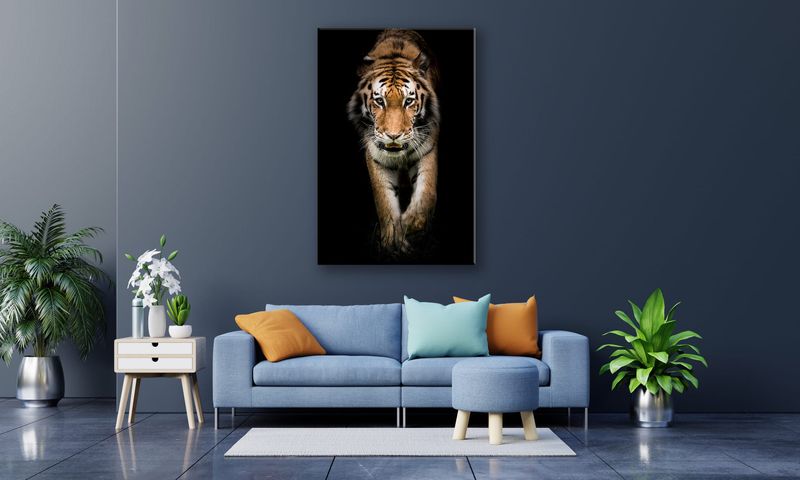 OBRAZ NA PŁÓTNIE 145 Tygrys 60x90cm zdjęcie 4