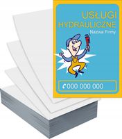 Ulotki A6 100szt reklamowe firmowe USŁUGI HYDRAULICZNE różne wzory