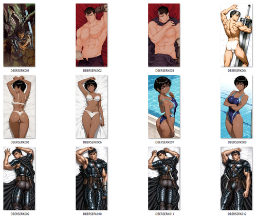 Dakimakura Berserk DO WYBORU duża na Arena.pl