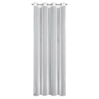 Firana na przelotkach jednokolorowa gładka TAMINA 140X250 biała