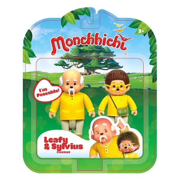 monchhichi feuillu i sylvus figurki 2pak 8cm zdjęcie 1