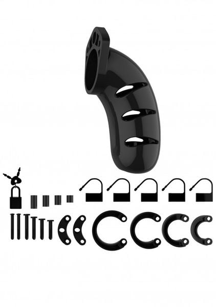 Model 03 - Chastity - 4.5" - Cock Cage - Black zdjęcie 1