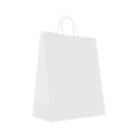 Torby papierowe 31 x 17 x 38 cm, 100 szt. biała AWIH