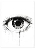 Plakat czarne oko 30x40 cm
