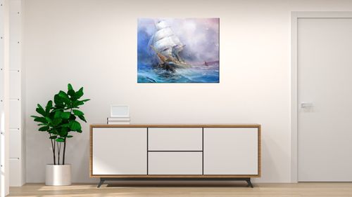 Obraz Tryptyk 50X40 Żaglowiec na Arena.pl