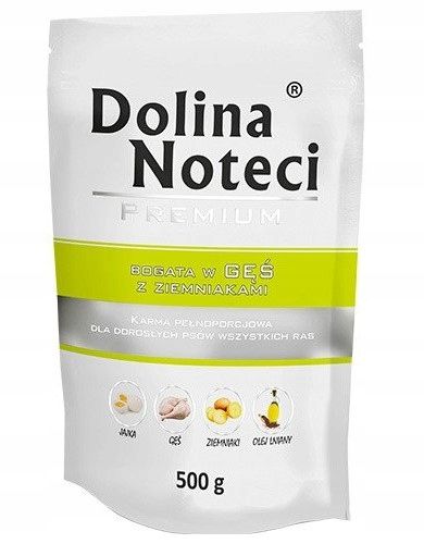DOLINA NOTECI PREMIUM Mokra karma dla psa BEZ KURCZAKA MIX smaków 10x500g na Arena.pl