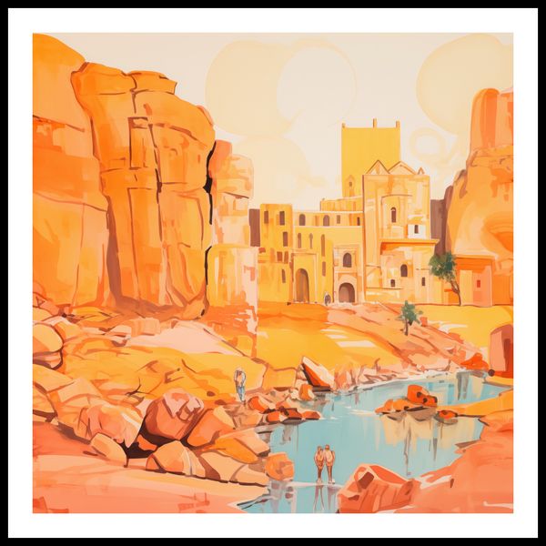 Plakat 90x90cm Ruiny pod Słońcem zdjęcie 3