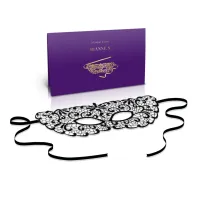 rianne s soiree mask jane - maska wenecka damska, czarna, elegancka