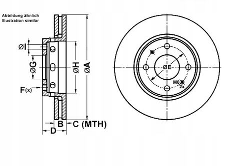 TARCZA HAM PRZOD 281X24 V POWER DISC ATE na Arena.pl
