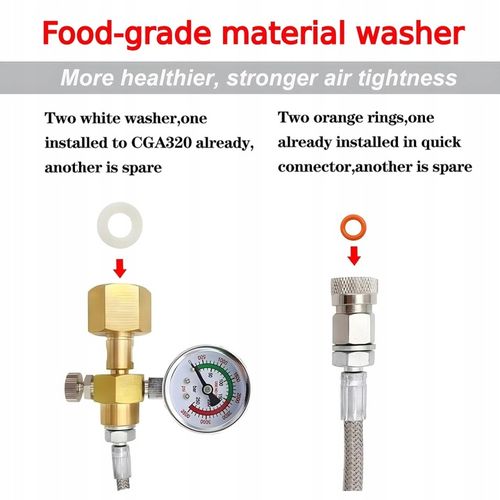 W21.8 PRZETOCZKA ADAPTER ZE STALOWYM WĘŻEM DO SODASTREAM QUICK CONNECT CO2 na Arena.pl