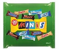 Mini batony Mars Snickers Bounty Twix Milky Way MINIS 400g DE