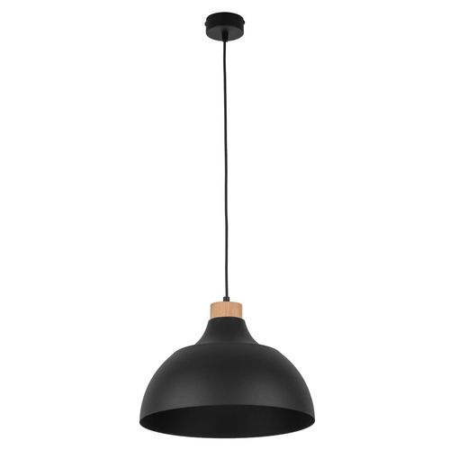 Rustykalna lampa wisząca Cap 2071 TK Lighting kopuła drewniana czarna na Arena.pl