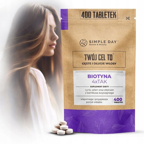 BIOTYNA 4 x TAK od Twój Cel To - 400szt. Najlepsza Na Włosy Skórę Paznokcie zdjęcie 1