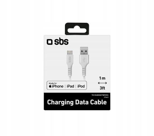 Kabel przewód USB-A - iPhone Lightning - biały na Arena.pl
