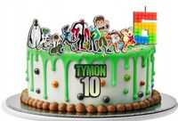 OPŁATEK ZESTAW NA URODZINY BEN 10 TEN + IMIĘ