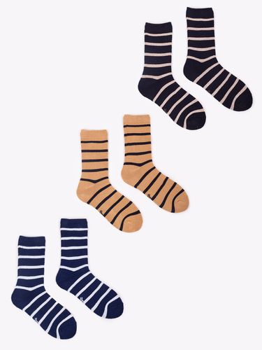 Skarpety chłopięce frotte w paski 3PAK 27-30 YOCLUB na Arena.pl