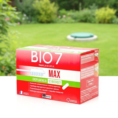 Silne Bakterie do szamba i oczyszczalni BIO7 MAX 2KG Bakterie Bio 7 na Arena.pl