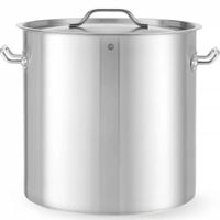 Garnek Budget Line z pokrywką 50 l śr. 400 x 400 h - Hendi 834701