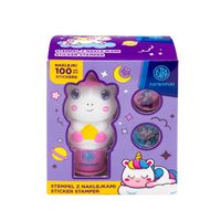 stempel dekoracyjny z 100 naklejkami astrafun jednorożec