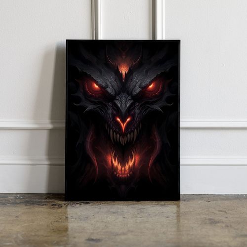Plakat smok diabeł diablo 50x70 cm na Arena.pl