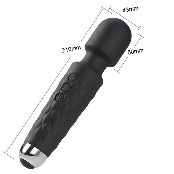 SILIKONOWY MASAŻER ŁECHTACZKI MOCNE WIBRACJE MAGIC WAND, SEX ORGAZM zdjęcie 5