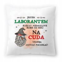 Poduszka Dla Laboranta Na Urodziny Na Prezent Z Nadrukiem Ze Zdjęciem