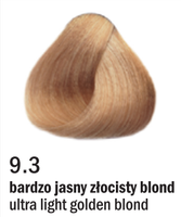 Allwaves Cream Color farba do włosów, koloryzacja trwała, 100 ml 9.3 bardzo jasny złocisty blond