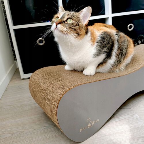 Drapak dla kota MIMI | szary łupek | 70x23x24 cm | MruuPruu na Arena.pl