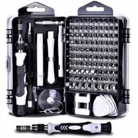 ŚRUBOKRĘTY PRECYZYJNE WKRĘTAKI BITY ZESTAW 115 SZT DO NAPRAWY